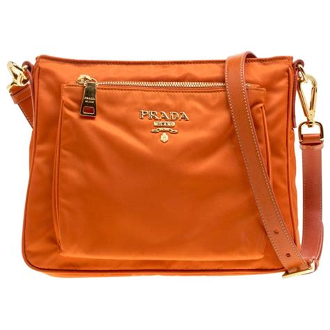 orange prada bag nylon|orange Prada crossbody bag.